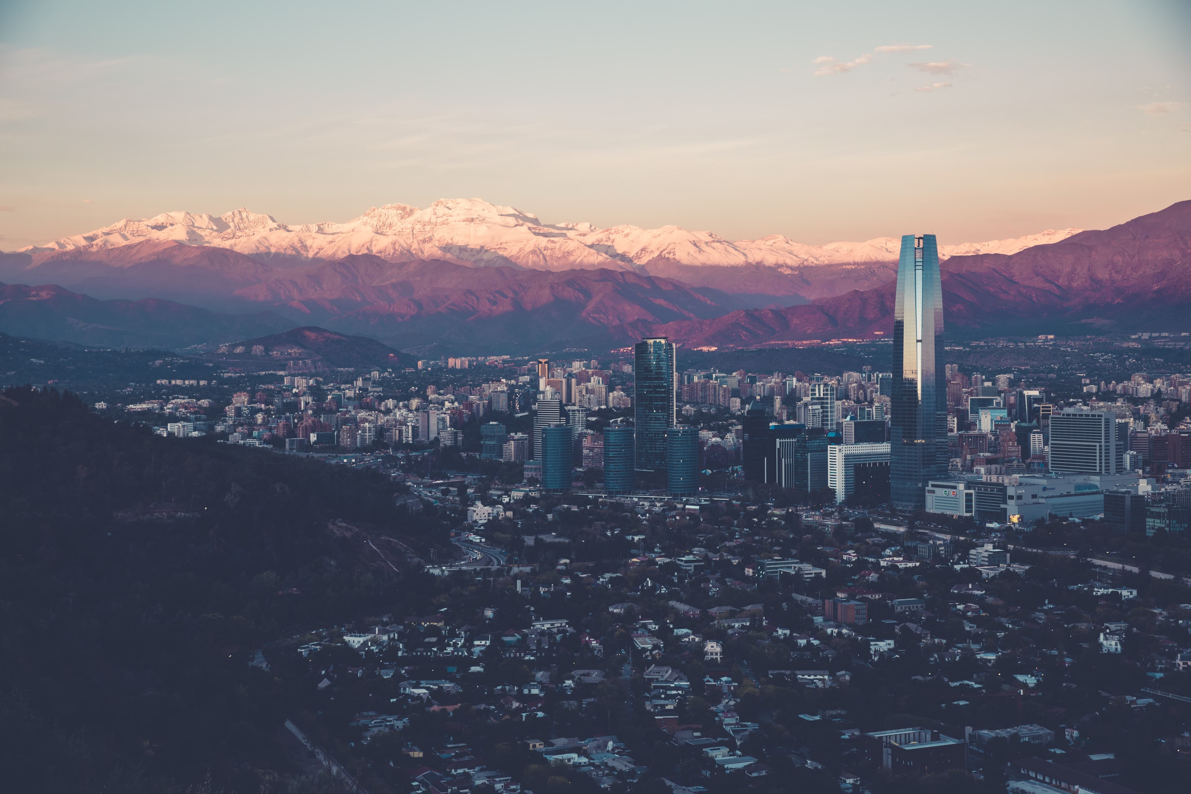 Santiago de Chile, cordillera de Los Andes